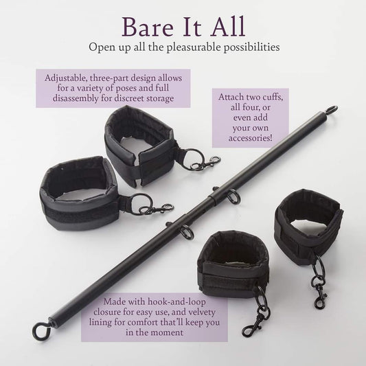 Bare It All-Adjustable Spreader Bar