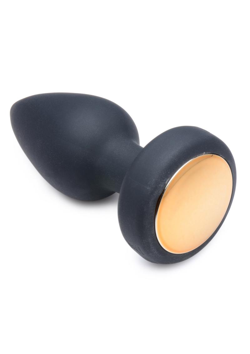 Silicone Vibrating LED Anal Plug-Medium