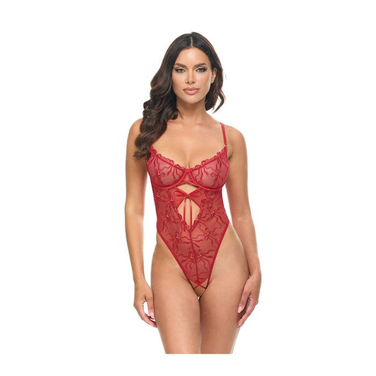 Mariah Red Mesh Teddy