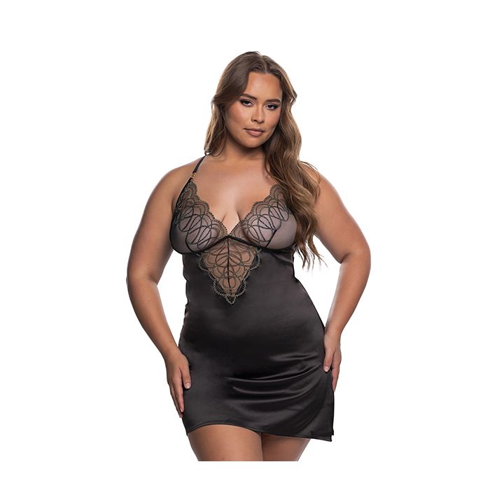 Beaded Belle Metallic Embroidery W/Bead Lace Chemise