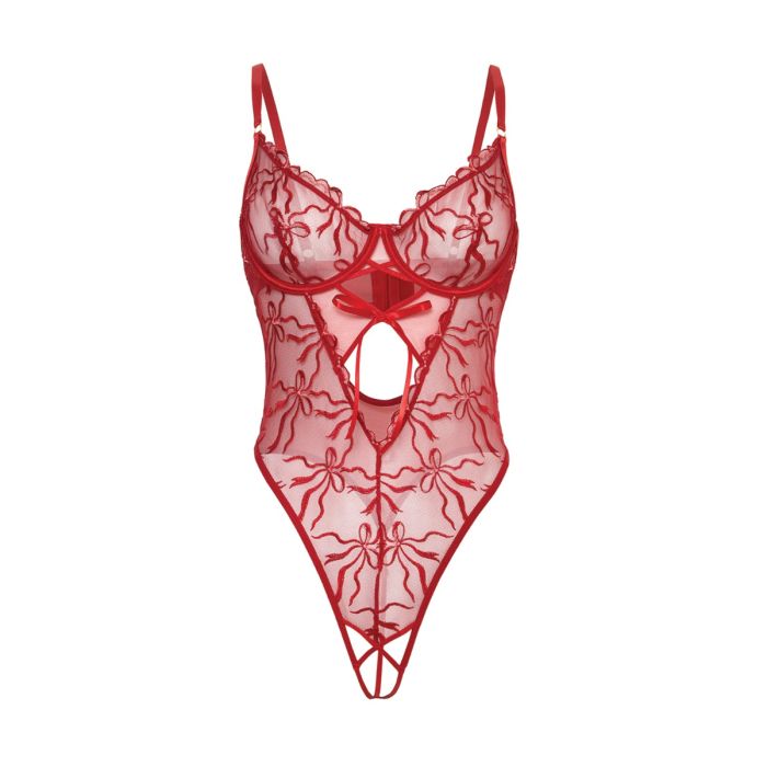 Mariah Red Mesh Teddy