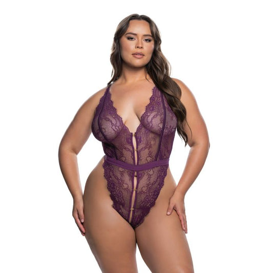 Purple Lace Fetish Teddy