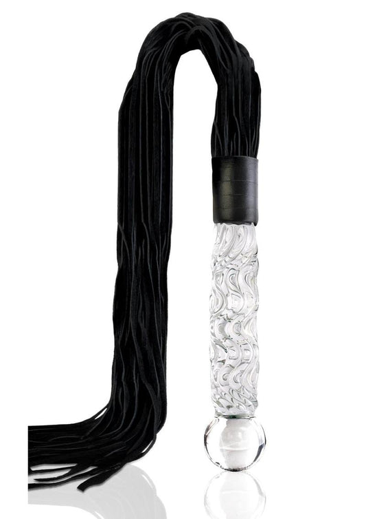 Textured Glass Dildo/Flogger